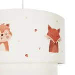 GloboStar® OWL 204-0001 Παιδικό Κρεμαστό Φωτιστικό Φιγούρα Μονόφωτο 1 x E27 IP20 Λευκό Ύφασμα - Μ30 x Π30 x Υ70cm - Image 8