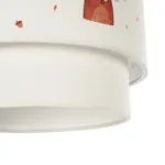 GloboStar® OWL 204-0001 Παιδικό Κρεμαστό Φωτιστικό Φιγούρα Μονόφωτο 1 x E27 IP20 Λευκό Ύφασμα - Μ30 x Π30 x Υ70cm - Image 9