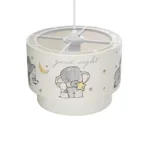 GloboStar® ELEPHANT 204-0002 Παιδικό Κρεμαστό Φωτιστικό Φιγούρα Μονόφωτο 1 x E27 IP20 Λευκό Ύφασμα - Μ30 x Π30 x Υ70cm - Image 6