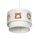GloboStar® BEAR 204-0003 Παιδικό Κρεμαστό Φωτιστικό Φιγούρα Μονόφωτο 1 x E27 IP20 Λευκό Ύφασμα - Μ30 x Π30 x Υ70cm - Image 5