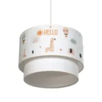 GloboStar® BALLOON 204-0004 Παιδικό Κρεμαστό Φωτιστικό Φιγούρα Μονόφωτο 1 x E27 IP20 Λευκό Ύφασμα - Μ30 x Π30 x Υ70cm - Image 5