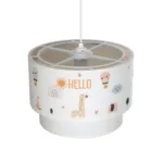 GloboStar® BALLOON 204-0004 Παιδικό Κρεμαστό Φωτιστικό Φιγούρα Μονόφωτο 1 x E27 IP20 Λευκό Ύφασμα - Μ30 x Π30 x Υ70cm - Image 6