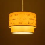 GloboStar® EXCAVATOR 204-0005 Παιδικό Κρεμαστό Φωτιστικό Φιγούρα Μονόφωτο 1 x E27 IP20 Λευκό & Κίτρινο Ύφασμα - Μ30 x Π30 x Υ70cm - Image 2