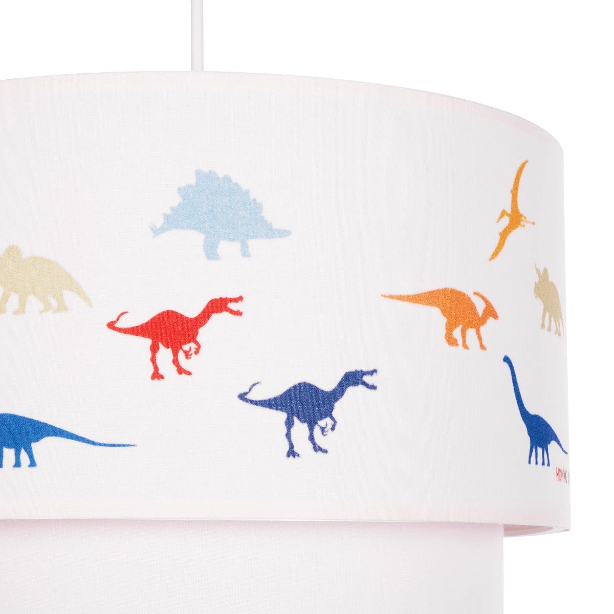 GloboStar® DINO 204-0006 Παιδικό Κρεμαστό Φωτιστικό Φιγούρα Μονόφωτο 1 x E27 IP20 Λευκό & Mπλε Ύφασμα - Μ30 x Π30 x Υ70cm - Image 8