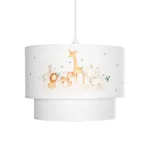 GloboStar® GIRAFFE 204-0007 Παιδικό Κρεμαστό Φωτιστικό Φιγούρα Μονόφωτο 1 x E27 IP20 Λευκό Ύφασμα - Μ30 x Π30 x Υ70cm - Image 4