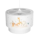 GloboStar® GIRAFFE 204-0007 Παιδικό Κρεμαστό Φωτιστικό Φιγούρα Μονόφωτο 1 x E27 IP20 Λευκό Ύφασμα - Μ30 x Π30 x Υ70cm - Image 6