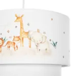 GloboStar® GIRAFFE 204-0007 Παιδικό Κρεμαστό Φωτιστικό Φιγούρα Μονόφωτο 1 x E27 IP20 Λευκό Ύφασμα - Μ30 x Π30 x Υ70cm - Image 7
