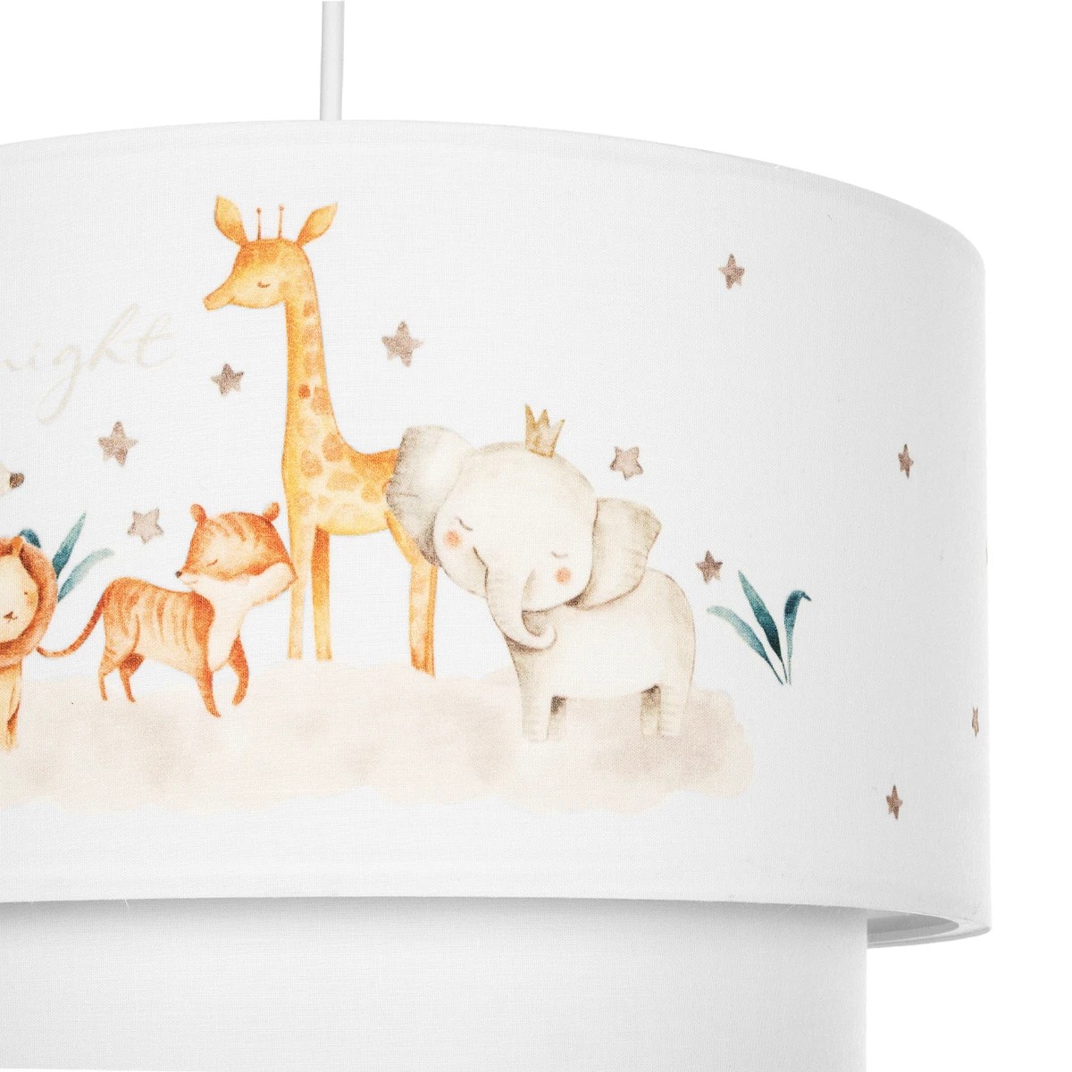 GloboStar® GIRAFFE 204-0007 Παιδικό Κρεμαστό Φωτιστικό Φιγούρα Μονόφωτο 1 x E27 IP20 Λευκό Ύφασμα - Μ30 x Π30 x Υ70cm - Image 7