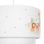 GloboStar® GIRAFFE 204-0007 Παιδικό Κρεμαστό Φωτιστικό Φιγούρα Μονόφωτο 1 x E27 IP20 Λευκό Ύφασμα - Μ30 x Π30 x Υ70cm - Image 8