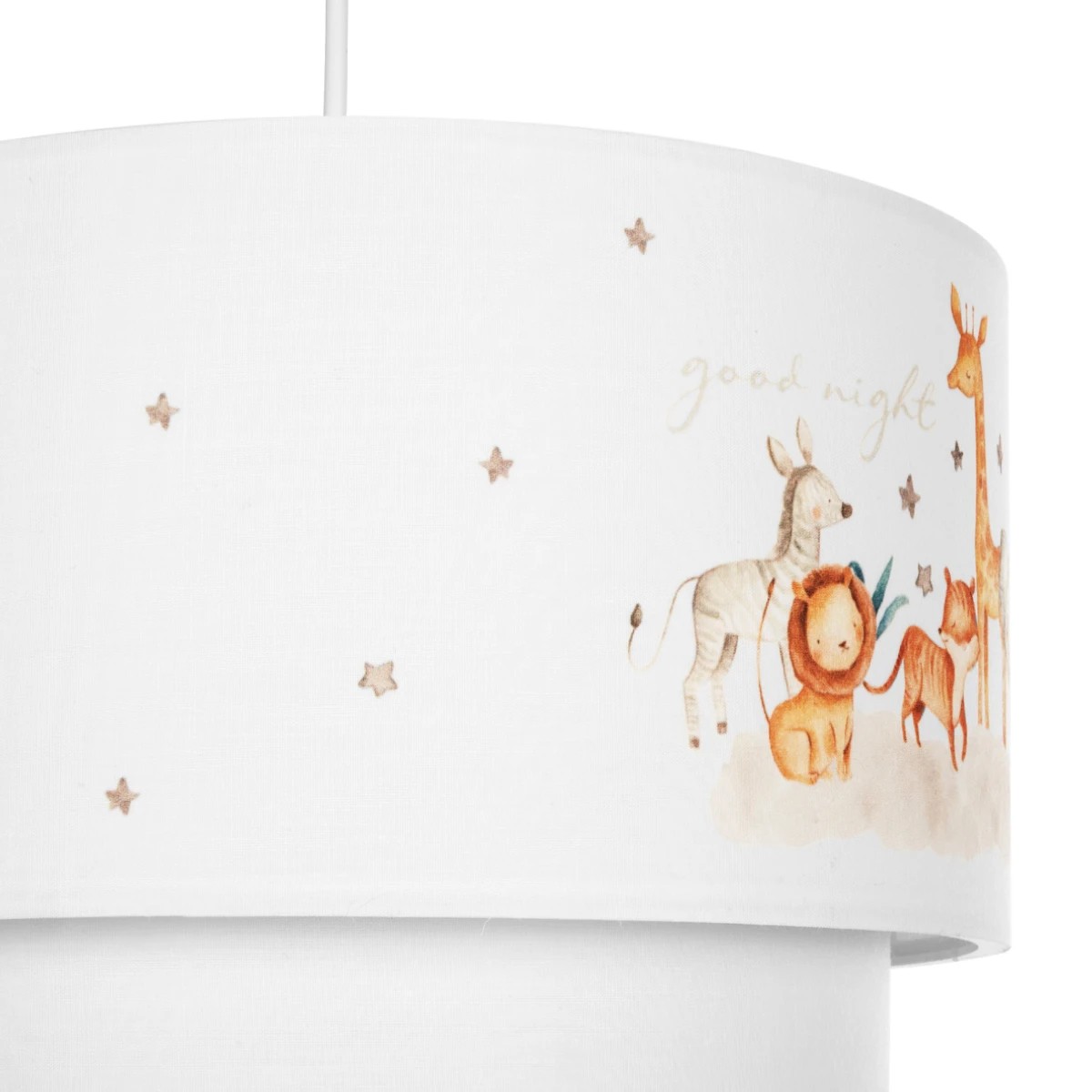 GloboStar® GIRAFFE 204-0007 Παιδικό Κρεμαστό Φωτιστικό Φιγούρα Μονόφωτο 1 x E27 IP20 Λευκό Ύφασμα - Μ30 x Π30 x Υ70cm - Image 8