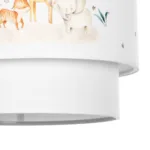 GloboStar® GIRAFFE 204-0007 Παιδικό Κρεμαστό Φωτιστικό Φιγούρα Μονόφωτο 1 x E27 IP20 Λευκό Ύφασμα - Μ30 x Π30 x Υ70cm - Image 9