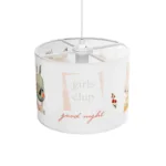 GloboStar® GIRLSCLUB 204-0010 Παιδικό Κρεμαστό Φωτιστικό Φιγούρα Μονόφωτο 1 x E27 IP20 Λευκό Ύφασμα - Μ28 x Π28 x Υ70cm - Image 6