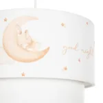 GloboStar® MOON 204-0011 Παιδικό Κρεμαστό Φωτιστικό Φιγούρα Μονόφωτο 1 x E27 IP20 Λευκό Ύφασμα - Μ30 x Π30 x Υ70cm - Image 7