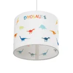 GloboStar® DINO 204-0014 Παιδικό Κρεμαστό Φωτιστικό Φιγούρα Μονόφωτο 1 x E27 IP20 Λευκό Ύφασμα - Μ30 x Π30 x Υ70cm - Image 5