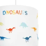 GloboStar® DINO 204-0014 Παιδικό Κρεμαστό Φωτιστικό Φιγούρα Μονόφωτο 1 x E27 IP20 Λευκό Ύφασμα - Μ30 x Π30 x Υ70cm - Image 7