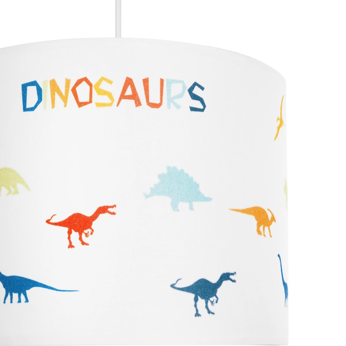 GloboStar® DINO 204-0014 Παιδικό Κρεμαστό Φωτιστικό Φιγούρα Μονόφωτο 1 x E27 IP20 Λευκό Ύφασμα - Μ30 x Π30 x Υ70cm - Image 7