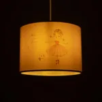 GloboStar® BALLERINA 204-0015 Παιδικό Κρεμαστό Φωτιστικό Φιγούρα Μονόφωτο 1 x E27 IP20 Ροζ Ύφασμα - Μ28 x Π28 x Υ70cm - Image 2