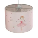 GloboStar® BALLERINA 204-0015 Παιδικό Κρεμαστό Φωτιστικό Φιγούρα Μονόφωτο 1 x E27 IP20 Ροζ Ύφασμα - Μ28 x Π28 x Υ70cm - Image 6