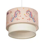 GloboStar® PONY 204-0016 Παιδικό Κρεμαστό Φωτιστικό Φιγούρα Μονόφωτο 1 x E27 IP20 Ροζ Ύφασμα - Μ30 x Π30 x Υ70cm - Image 5