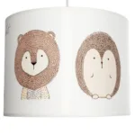 GloboStar® BEAR 204-0018 Παιδικό Κρεμαστό Φωτιστικό Φιγούρα Μονόφωτο 1 x E27 IP20 Λευκό Ύφασμα - Μ28 x Π28 x Υ70cm - Image 8
