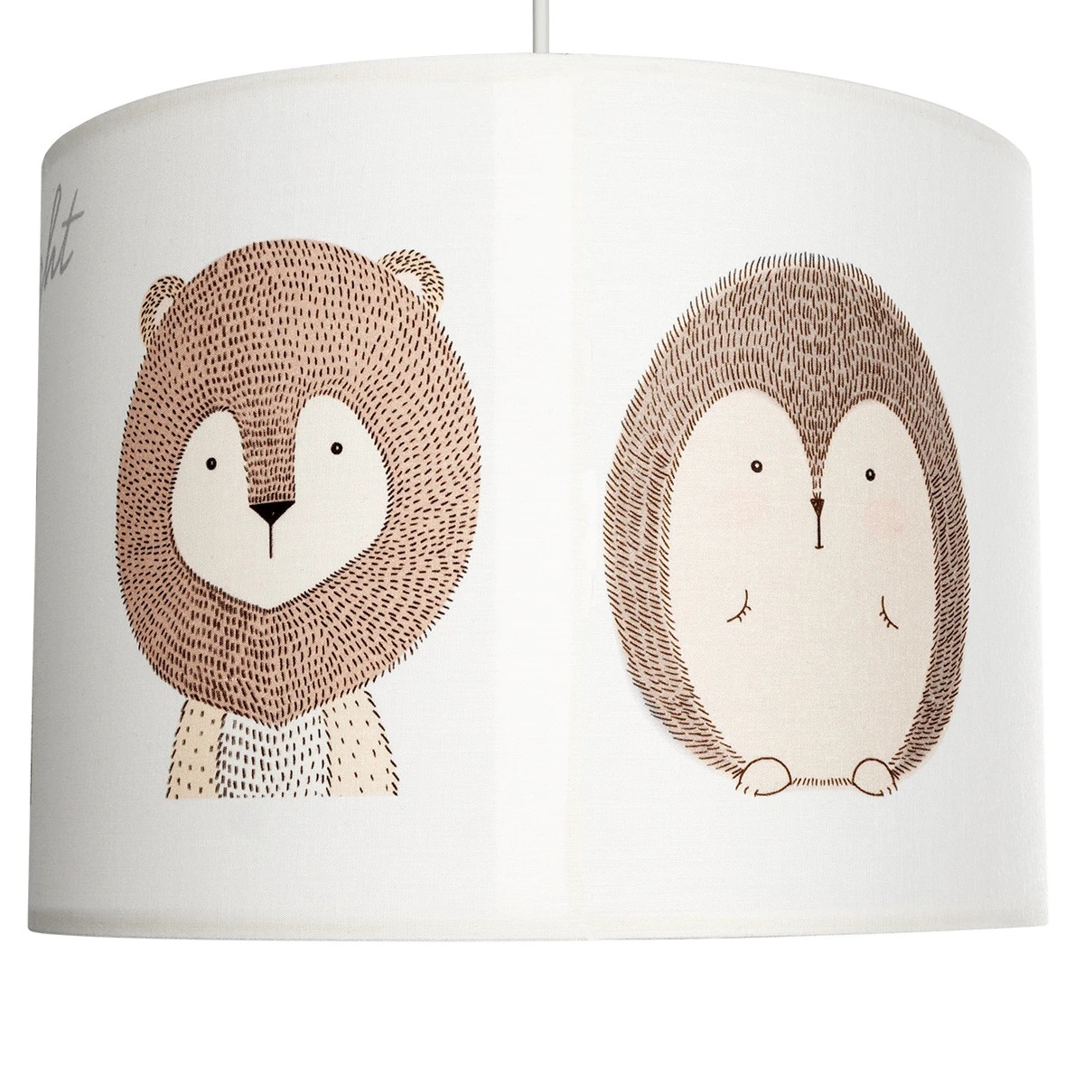 GloboStar® BEAR 204-0018 Παιδικό Κρεμαστό Φωτιστικό Φιγούρα Μονόφωτο 1 x E27 IP20 Λευκό Ύφασμα - Μ28 x Π28 x Υ70cm - Image 8