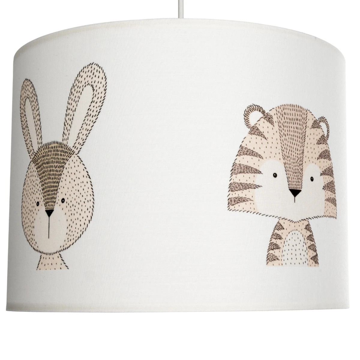 GloboStar® BEAR 204-0018 Παιδικό Κρεμαστό Φωτιστικό Φιγούρα Μονόφωτο 1 x E27 IP20 Λευκό Ύφασμα - Μ28 x Π28 x Υ70cm - Image 9