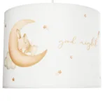 GloboStar® MOON 204-0019 Παιδικό Κρεμαστό Φωτιστικό Φιγούρα Μονόφωτο 1 x E27 IP20 Λευκό Ύφασμα - Μ28 x Π28 x Υ70cm - Image 7
