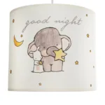 GloboStar® ELEPHANT 204-0020 Παιδικό Κρεμαστό Φωτιστικό Φιγούρα Μονόφωτο 1 x E27 IP20 Λευκό Ύφασμα - Μ24 x Π24 x Υ70cm - Image 7