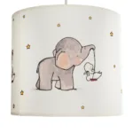 GloboStar® ELEPHANT 204-0020 Παιδικό Κρεμαστό Φωτιστικό Φιγούρα Μονόφωτο 1 x E27 IP20 Λευκό Ύφασμα - Μ24 x Π24 x Υ70cm - Image 8