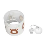 GloboStar® BEAR 204-0021 Παιδικό Κρεμαστό Φωτιστικό Φιγούρα Μονόφωτο 1 x E27 IP20 Λευκό Ύφασμα - Μ24 x Π24 x Υ70cm - Image 11