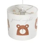 GloboStar® BEAR 204-0021 Παιδικό Κρεμαστό Φωτιστικό Φιγούρα Μονόφωτο 1 x E27 IP20 Λευκό Ύφασμα - Μ24 x Π24 x Υ70cm - Image 6