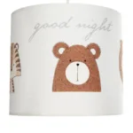 GloboStar® BEAR 204-0021 Παιδικό Κρεμαστό Φωτιστικό Φιγούρα Μονόφωτο 1 x E27 IP20 Λευκό Ύφασμα - Μ24 x Π24 x Υ70cm - Image 7