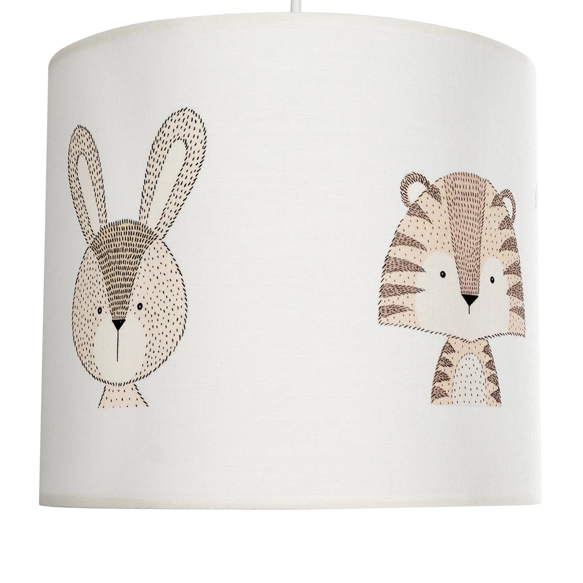 GloboStar® BEAR 204-0021 Παιδικό Κρεμαστό Φωτιστικό Φιγούρα Μονόφωτο 1 x E27 IP20 Λευκό Ύφασμα - Μ24 x Π24 x Υ70cm - Image 8