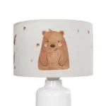 GloboStar® OWL 204-0024 Παιδικό Eπιτραπέζιο Φωτιστικό Φιγούρα Μονόφωτο 1 x E27 IP20 Λευκό & Πορτοκαλί Ύφασμα - Μ24 x Π24 x Υ32cm - Image 7