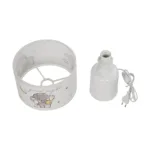 GloboStar® ELEPHANT 204-0025 Παιδικό Eπιτραπέζιο Φωτιστικό Φιγούρα Μονόφωτο 1 x E27 IP20 Λευκό & Γκρι Ύφασμα - Μ24 x Π24 x Υ32cm - Image 8
