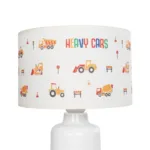 GloboStar® EXCAVATOR 204-0027 Παιδικό Eπιτραπέζιο Φωτιστικό Φιγούρα Μονόφωτο 1 x E27 IP20 Λευκό Ύφασμα - Μ24 x Π24 x Υ32cm - Image 6