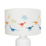 GloboStar® DINO 204-0028 Παιδικό Eπιτραπέζιο Φωτιστικό Φιγούρα Μονόφωτο 1 x E27 IP20 Λευκό Ύφασμα - Μ24 x Π24 x Υ32cm - Image 5