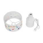 GloboStar® DINO 204-0028 Παιδικό Eπιτραπέζιο Φωτιστικό Φιγούρα Μονόφωτο 1 x E27 IP20 Λευκό Ύφασμα - Μ24 x Π24 x Υ32cm - Image 7