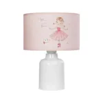 GloboStar® BALLERINA 204-0029 Παιδικό Eπιτραπέζιο Φωτιστικό Φιγούρα Μονόφωτο 1 x E27 IP20 Ροζ Ύφασμα - Μ24 x Π24 x Υ32cm - Image 3