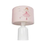 GloboStar® BALLERINA 204-0029 Παιδικό Eπιτραπέζιο Φωτιστικό Φιγούρα Μονόφωτο 1 x E27 IP20 Ροζ Ύφασμα - Μ24 x Π24 x Υ32cm - Image 4