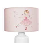 GloboStar® BALLERINA 204-0029 Παιδικό Eπιτραπέζιο Φωτιστικό Φιγούρα Μονόφωτο 1 x E27 IP20 Ροζ Ύφασμα - Μ24 x Π24 x Υ32cm - Image 5