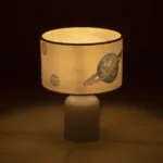 GloboStar® SATURN 204-0030 Παιδικό Eπιτραπέζιο Φωτιστικό Φιγούρα Μονόφωτο 1 x E27 IP20 Μπεζ Ύφασμα - Μ24 x Π24 x Υ32cm - Image 2