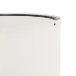 GloboStar® SAGA 204-0031 Μοντέρνο Eπιδαπέδιο Φωτιστικό Μονόφωτο 1 x E27 IP20 Καρυδί Ξύλο με Μπεζ Ύφασμα - Μ38 x Π38 x Υ140cm - Image 4