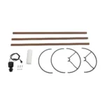 GloboStar® SAGA 204-0032 Μοντέρνο Eπιδαπέδιο Φωτιστικό Μονόφωτο 1 x E27 IP20 Καρυδί Ξύλο με Λευκό Ύφασμα - Μ38 x Π38 x Υ140cm - Image 7