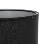 GloboStar® SAGA 204-0041 Μοντέρνο Eπιδαπέδιο Φωτιστικό Μονόφωτο 1 x E27 IP20 Μπεζ Ξύλο με Μαύρο Ύφασμα - Μ38 x Π38 x Υ140cm - Image 4