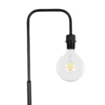 GloboStar® SNAKE 204-0053 Μοντέρνο Eπιδαπέδιο Φωτιστικό Μονόφωτο 1 x E27 IP20 Μαύρο Μέταλλο - Μ25 x Π25 x Υ151cm - Image 6