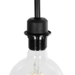 GloboStar® SNAKE 204-0053 Μοντέρνο Eπιδαπέδιο Φωτιστικό Μονόφωτο 1 x E27 IP20 Μαύρο Μέταλλο - Μ25 x Π25 x Υ151cm - Image 7