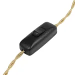 GloboStar® TRANS 204-0054 Μοντέρνο Eπιτραπέζιο Φωτιστικό Μονόφωτο 1 x E27 IP20 Διάφανο Πλαστικό με Μαύρο Ύφασμα - Μ22 x Π22 x Υ14cm - Image 9