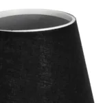 GloboStar® GLOSSY 204-0056 Μοντέρνο Eπιτραπέζιο Φωτιστικό Μονόφωτο 1 x E27 IP20 Χρυσό Μέταλλο με Μαύρο Ύφασμα - Μ13 x Π13 x Υ37cm - Image 6