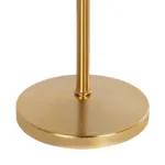 GloboStar® GLOSSY 204-0056 Μοντέρνο Eπιτραπέζιο Φωτιστικό Μονόφωτο 1 x E27 IP20 Χρυσό Μέταλλο με Μαύρο Ύφασμα - Μ13 x Π13 x Υ37cm - Image 7